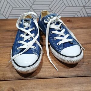 Converse Chuck Taylor All Star Blue Low Top Sneakers Youth Size 3 | Classic Shoe
